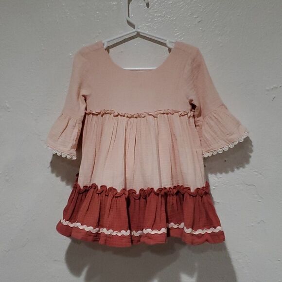 Matilda Jane Forever and Ever Dress in Pink Twirl Size 2 - Picture 5 of 14